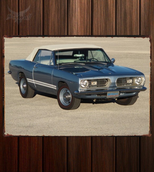 Металлическая табличка Plymouth Barracuda Convertible Металлическая табличка Plymouth Barracuda Convertible